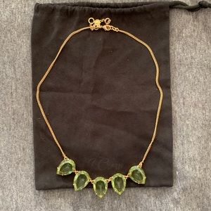 JCrew Green Stone Statement Necklace